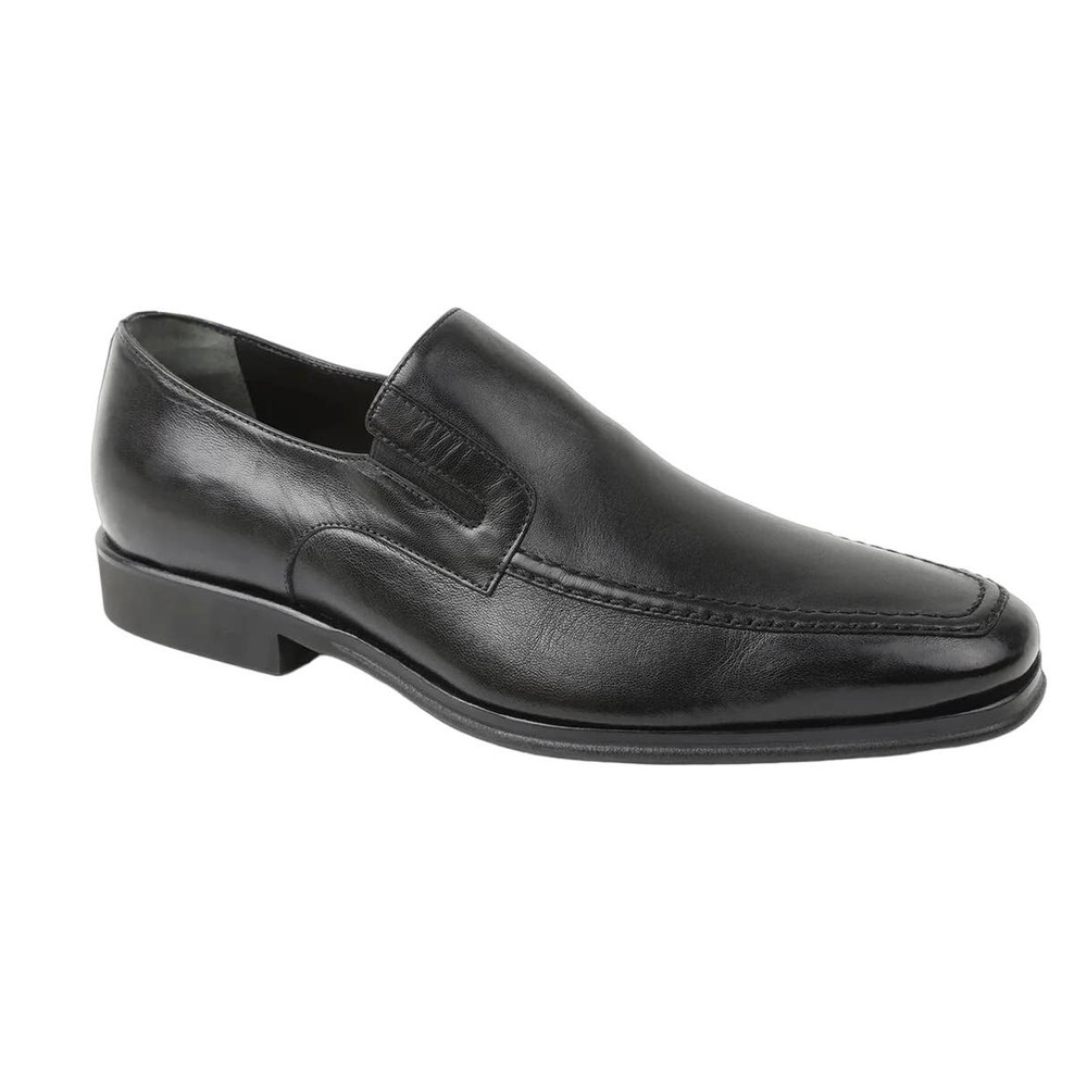 Bruno Magli Raging Leather Slip On Shoe Black Leather Size 10.5